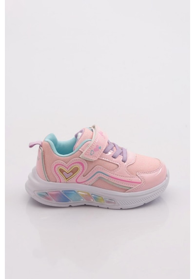 Marco Kids 03-26y313 Çocuk Patik Işıklı Spor Ayakkabı Pembe