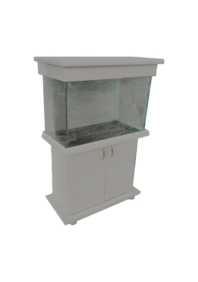 Kanki Pet 100 Cm Mobilyalı Lüks Akvaryum Mdf Beyaz