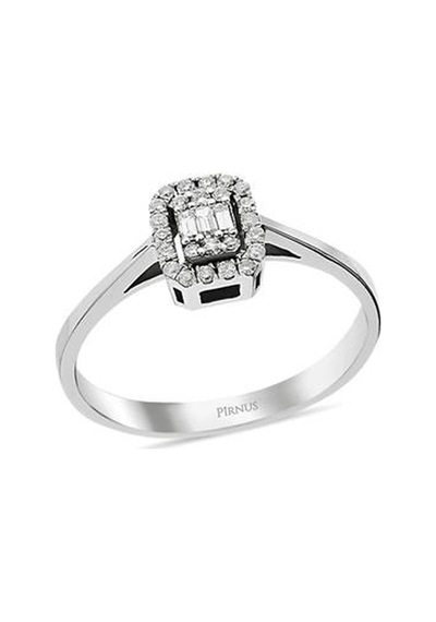 Pirnus Diamond Baget Yüzük 14 Ayar Altın Gramı : 1.72