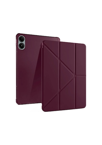 Redmi Pad Pro 12.1 Kılıf Kalemlikli Mars Tablet Kılıfı - Mürdüm Arka Kapak