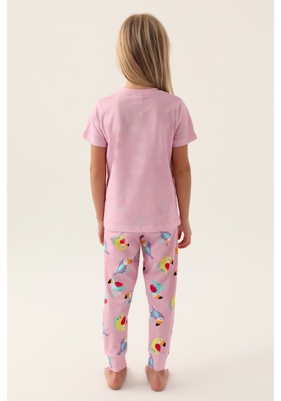 Rolypoly Jungle Mor Kız Çocuk Pijama Takımı 5274-43144 Rose