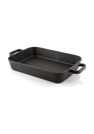 Silver Döküm 26CM x 40CM Tepsi Tava Siyah
