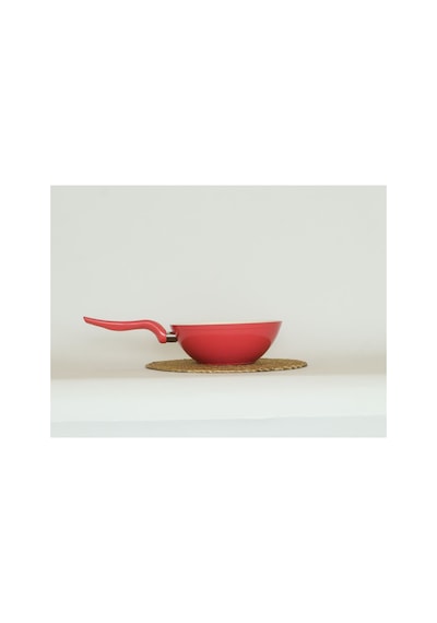 Wok Tava 24 Cm Pembe - Sebze, Et, Tavuk, Sote Ve Noodle Yemekleri İçin