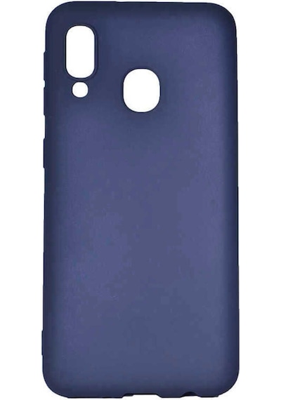 Samsung Uyumlu Galaxy A20e Kılıf Zore Premier Silikon Kapak Lacivert