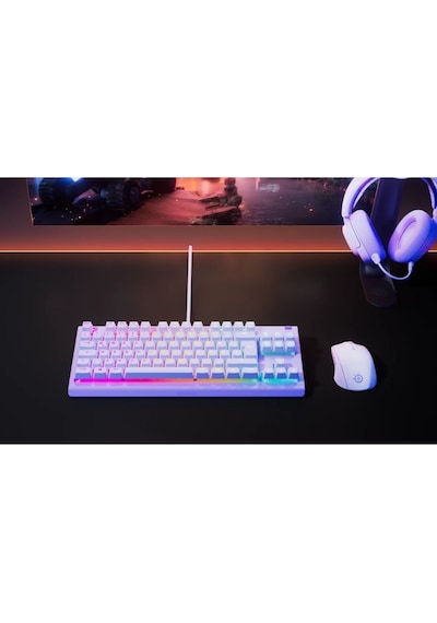 Steelseries Apex 3 Tkl Tr Q Rgb Membrane Kablolu Lavender Gaming Ckckstl0020