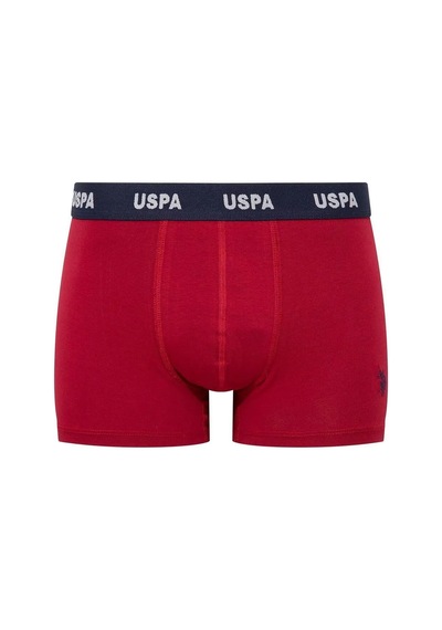 U.S. Polo Assn. U.s Polo Assn. 80509 Erkek Pamuklu 3'lü Boxer-bordo&grimelanj&baskılı Bordo