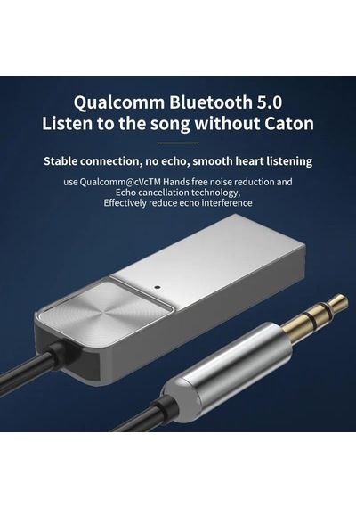 Mt06 Mikrofonlu Araç Bluetooth 5.1 Kiti Herhangi Bir Kulaklık Aux Çıkışını Kablosuz Bağlantı Yapar