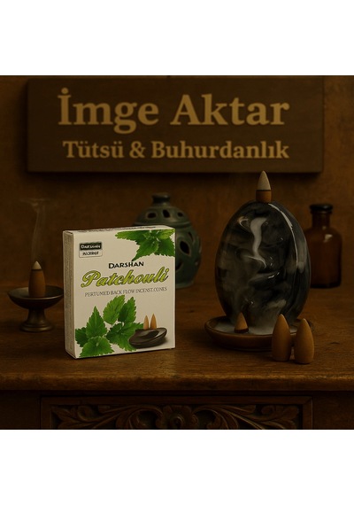 Darshan İncense Paçuli Geri Akış Tütsü 10 Adet Çok Renkli