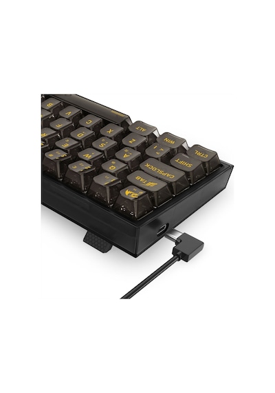 Redragon K617 Rgb Fizz Şeffaf Siyah Kablolu Mekanik Türkçe Klaye