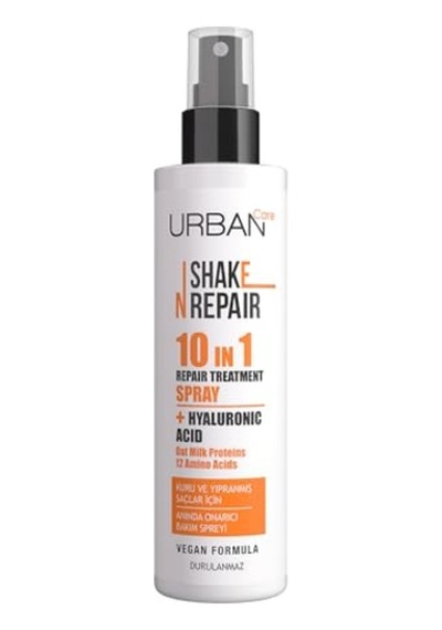 Urban Care Shake N Repair 10-in-1 Onarıcı Etkili Durulanmayan Saç Bakım Spreyi, 200 Mililitre, Vegan