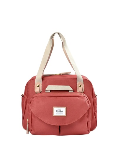Beaba Sydney Iı Bebek Bakım Çantası Mavi Desenli 44x26x27 Cm Kırmızı