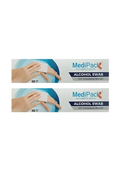 Medipack Alkol Swap Cilt Temizleme Mendili 2 x 100'lü