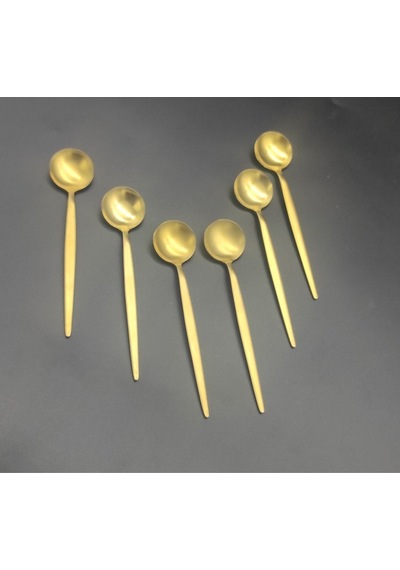 Ikon Mat Gold Nescafe Çay  Kaşık Gold