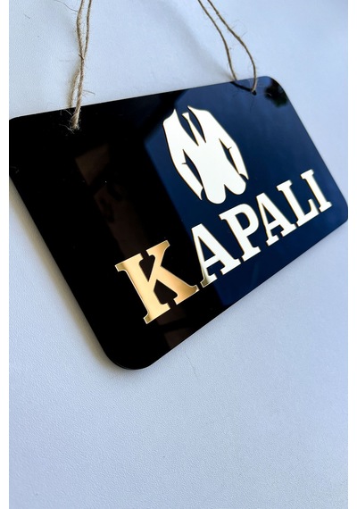 Açık/kapalı Yazılı Kapı Tabelası Erkek Giyim Mağazaları İçin
