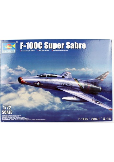 1/72 F-100c Super Sabre Savaş Uçağı Maketi, Trumpeter 01648