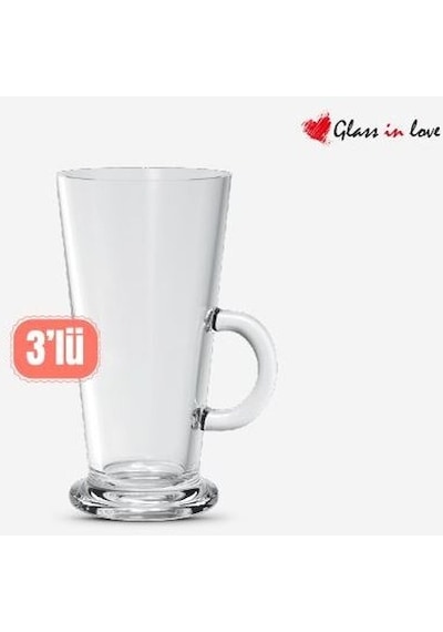 Glass İn Love 3lü Latte Bardağı 320 Cc 3t15044