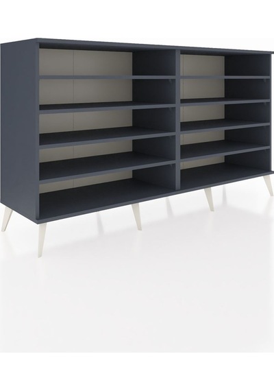 Hyperion Konsol 8 Raflı 176x44x99 Antrasit-antrasit Antrasit-antrasit