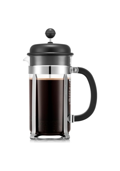 Caffettıera Kahve Demleme Aparatı, French Press Sistemi, Sabit Paslanmaz Çelik Filtre, Siyah, 1 Litre Diğer