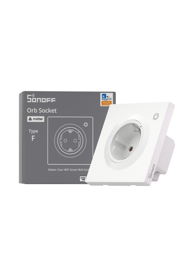 Sonoff Fusion Serisi Matter Akıllı Duvar Prizi Ws01tpf-e