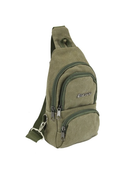 Escape Esc 3530 Yağmura Dayanıklı Kanvas Çapraz Body Bag Haki