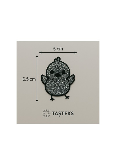 Taşlı Ütülenebilen Veya Sticker Olarak Kullanılabilen Civciv Modeli