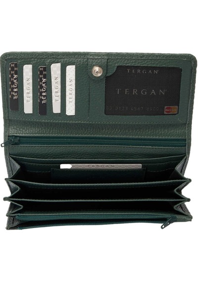 Tergan Yeşil Deri Kadın Cüzdan - S1cb00005787-ı5t Yeşil
