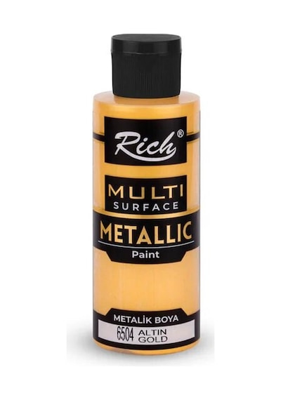 Rich Metalik Akrilik Boya 120Cc - Altın 6504