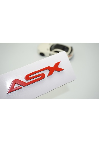 Dk Tuning Asx Bagaj Kırmızı Abs 3m Yazı Logo Mitsubishi İle Uyuml