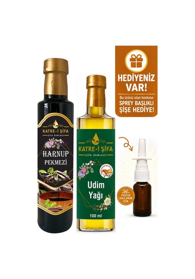 Çocuklar İçin Udim Yağı 100 ML + Özel Üretim Keçiboynuzu Pekmezi 340 G