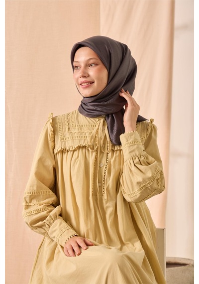 Silk Home Düz Shiny Eşarp 75006-79 füme
