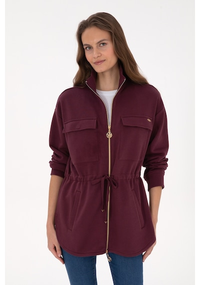 U.s. Polo Assn. Kadın Plum Hırka Örme 50318035-vr177 New Plum