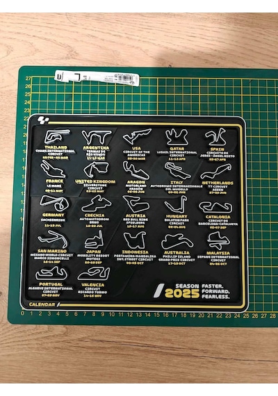 Moto Gp 2025 Motogp Sezon Özeti Takvimi Yarış Tutkunlarına Özel Dekoratif Tablo