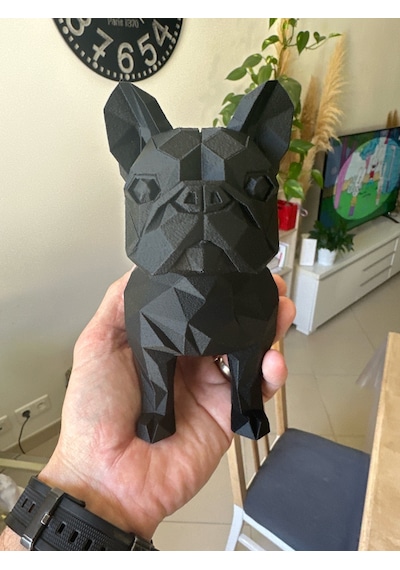 Geometrik Fransız Buldogu Figürü Dekoratif Figür Biblo