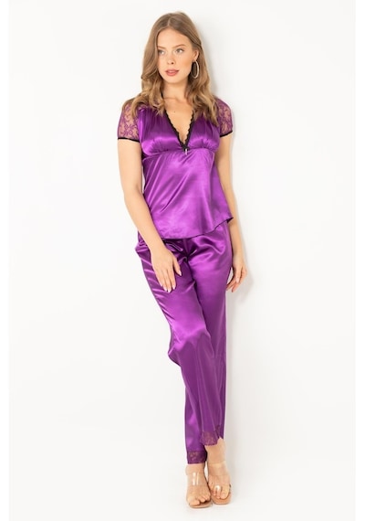 Doremi Miorre Kısa Kol Saten Bayan Pijama Takım