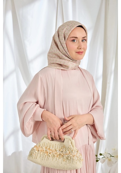 Silk Home %100 Twill İpek Eşarp S540 Pudra