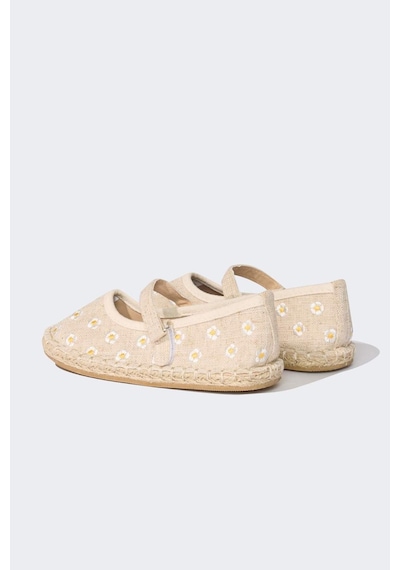 DeFacto Kız Çocuk Düz Taban Espadril D8929A825SMBG123 Bej