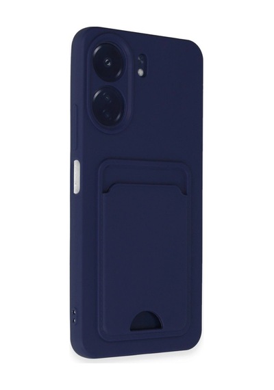 Xiaomi Redmi 13c Kılıf Kelvin Kartvizitli Silikon - Lacivert -