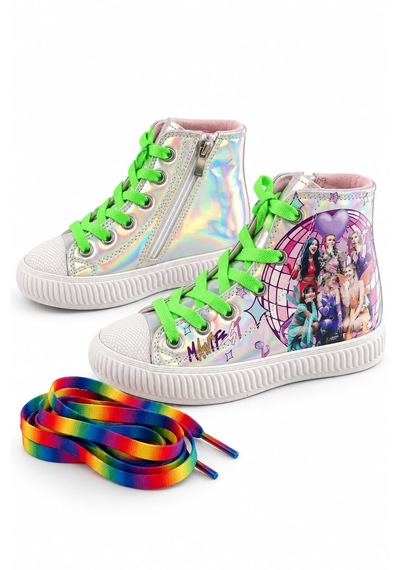 Nese Shoes Manifest Kız Çocuk Işıklı Sneaker.spor Ayakkabı Açık Gri