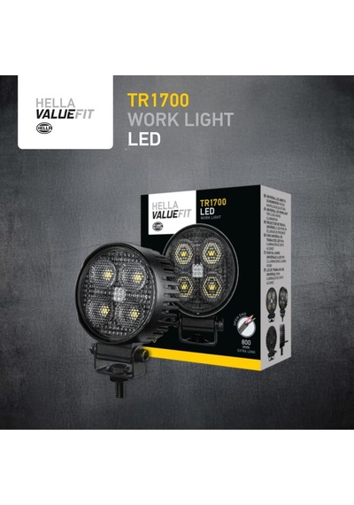 Hella Led-çalışma Farı Tr1700-24/12v - 1700lm - Vidalanmış/montaj - Hareketli Montaj Barı - Yakın Alan Aydınlat