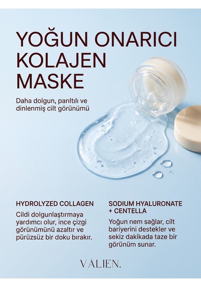 Vàlıen Kolajen Maske Yoğun Onarıcı Kapsül Maske 7 Adet