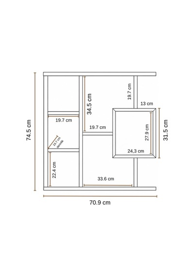 Enda Home Yegane Duvar Rafı, Duvar Kitaplığı, Dekoratif Kitaplık, Modern Kitaplık, Zeminde Veya Duvarda Kullanıma Diğer Enda Home Yegane Duvar Rafı, Duvar Kitaplığı, Dekoratif Kitaplık, Modern Kitaplık, Zeminde Veya Duvarda Kullanıma Diğer