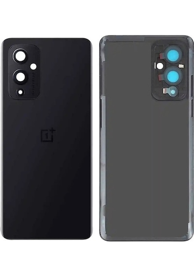 Senalstore Oneplus 9 Arka Pil Batarya Kapağı Cam Kamera Lensli Le2110/le115-siyah - Siyah