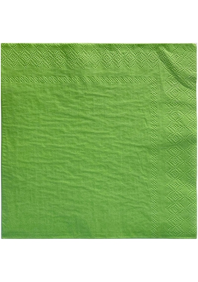 Servis Peçete Yeşil 33x33 Cm - 20 Adet Yeşil