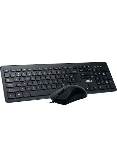 Izoly Km9400 Q-f Klavye Mouse Kablolu Sıyah Diğer