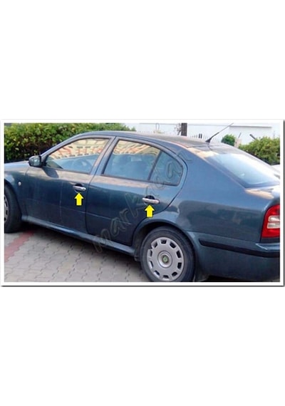 Markadan Skoda Octavia Krom Kapı Kolu 2004-2008 4 Kapı  Paslanmaz