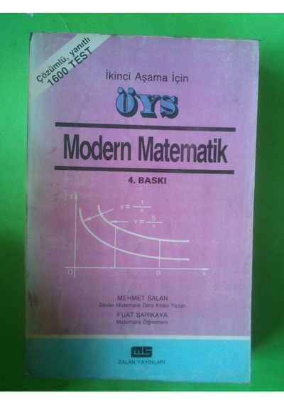 Matematik Çözümlü 1600 Testöys Modern Matematik 1983 Yılı Basım