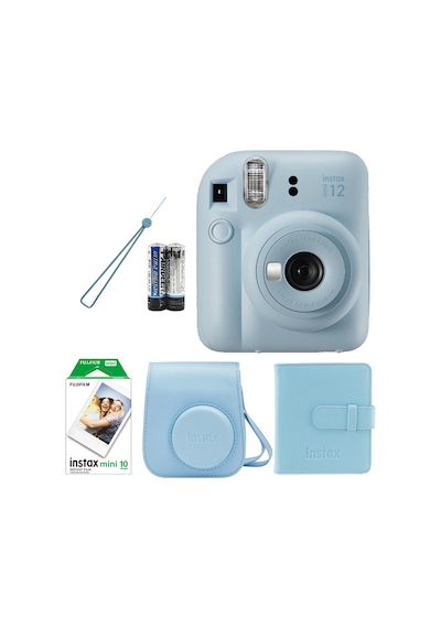 Fujifilm Instax Mini 12 Fotoğraf Makinesi + Askı + Pil + Çanta + 10'lu Film + Albüm