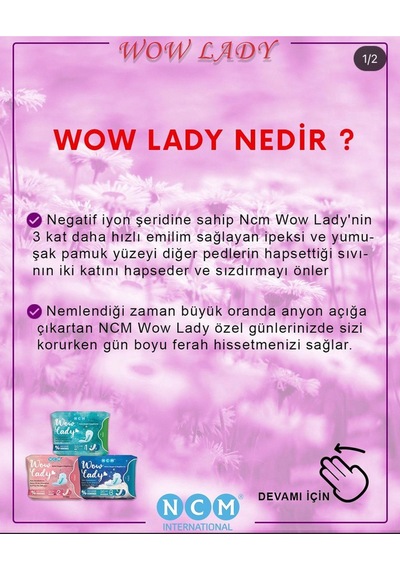 Wow Lady Günlük Ped