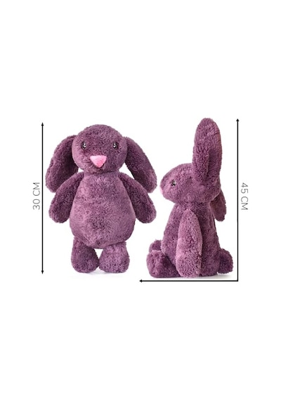 Peluş Tavşan Uyku Arkadaşı Büyük Boy Premium Kalite Gri