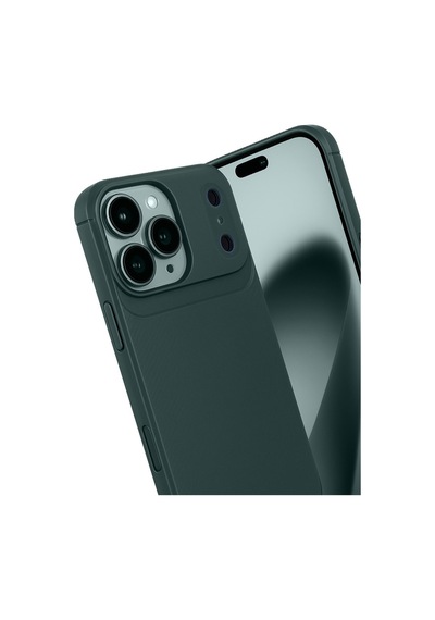 Apple iPhone Uyumlu,  17 Pro Auto Focus Karbon Kapak - Koyu Yeşil
